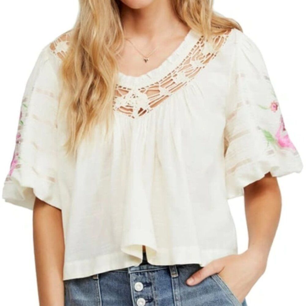 ✨ FREE PEOPLE ✨ Bohemia Blouson Sleeve Blouse - [XS]